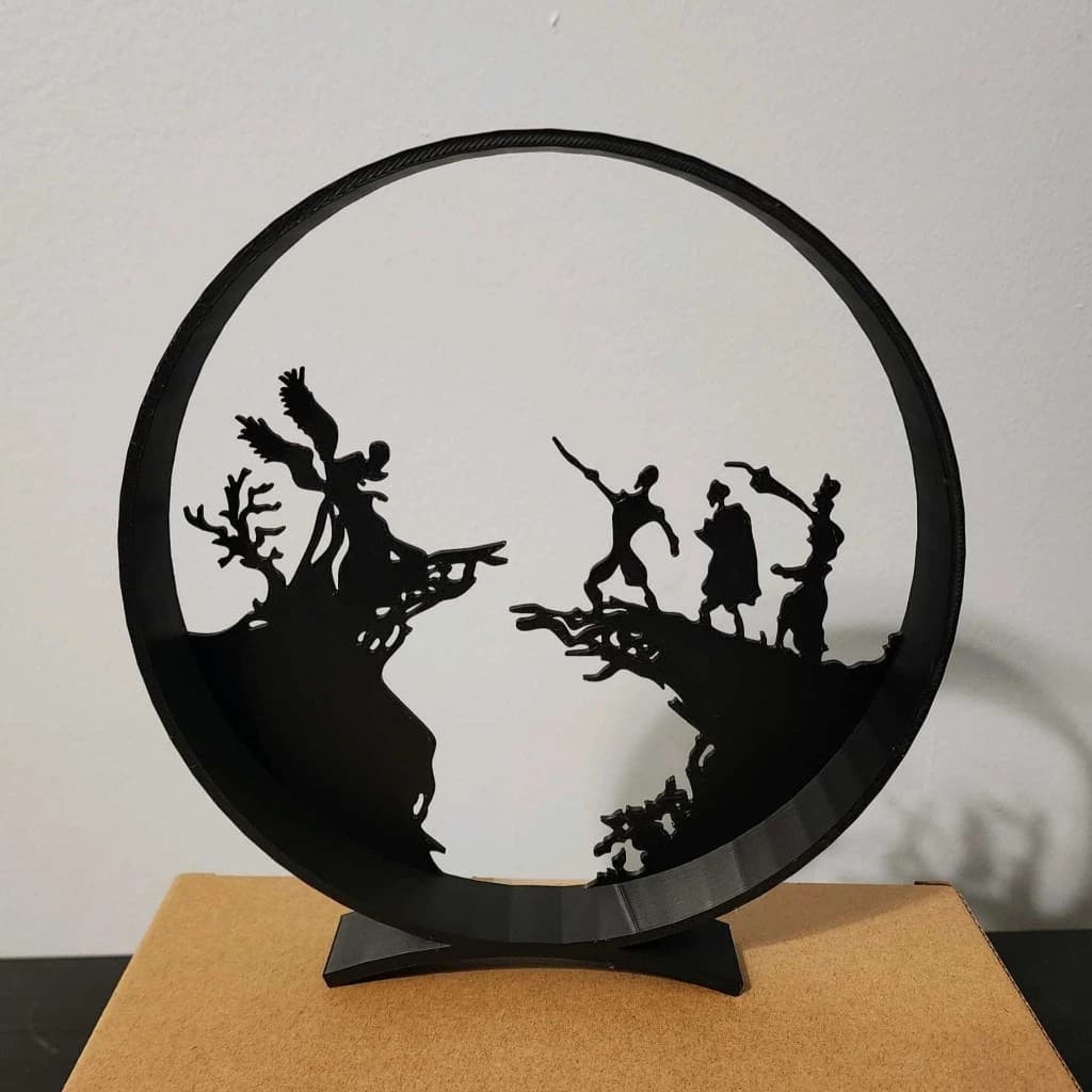 Decoração Harry Potter Relíquias da Morte – Escultura Geek para Quarto, Sala e Escritório