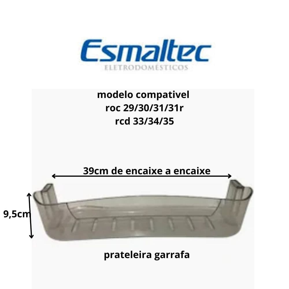 prateleira porta garrafa esmaltec roc'31 á 35 / rcd 34-35