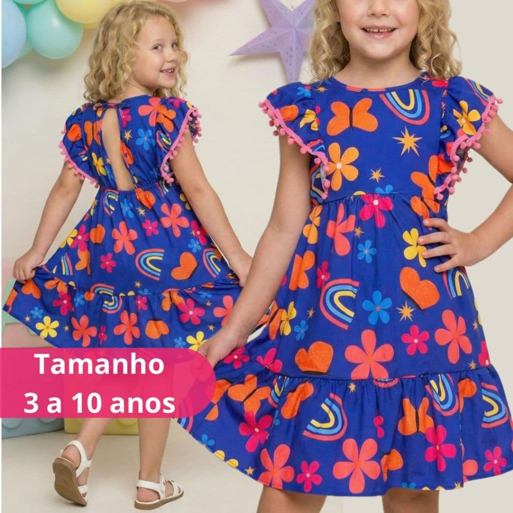 Vestido Infantil Menina Luxo Para Festas Disponível Em 2 Cores