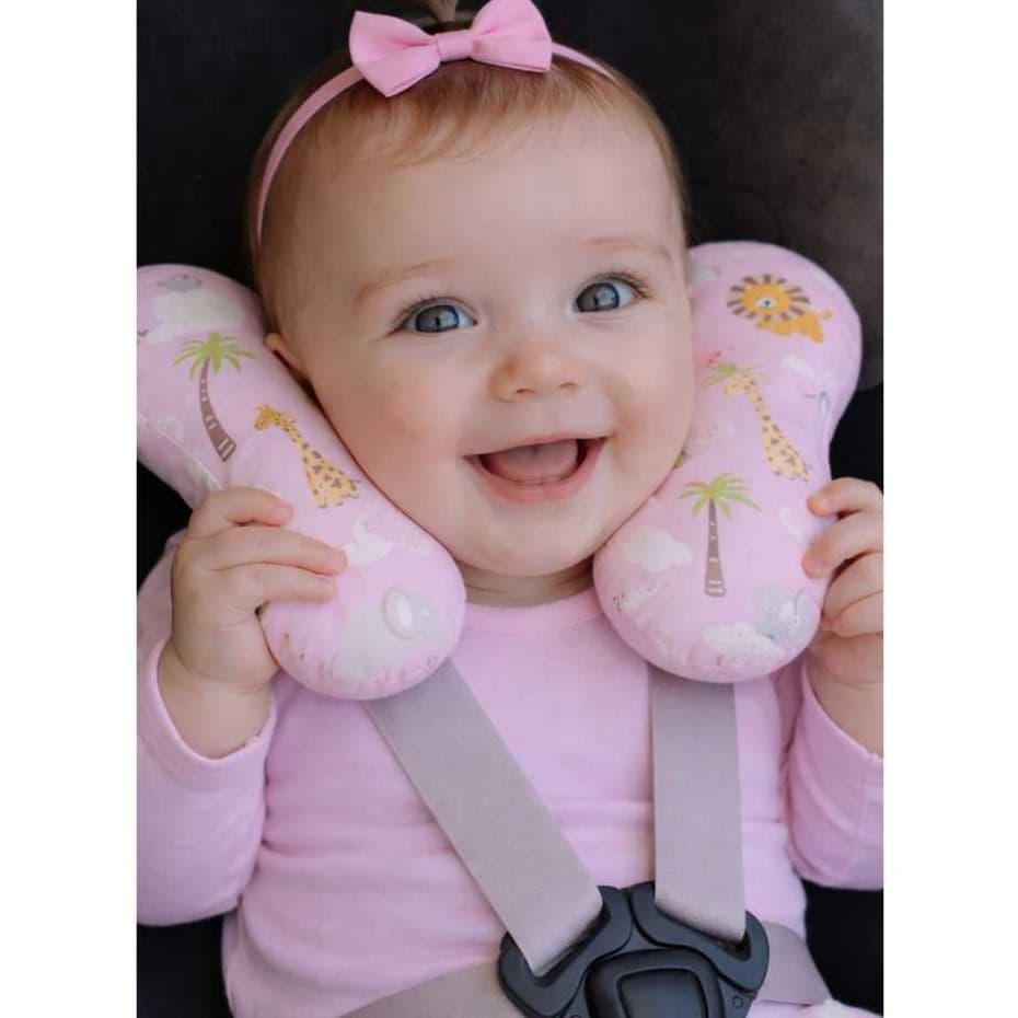 Almofada Pescoço Com Apoio de Cabeça para Bebe Cadeirinha e Bebê Conforto
