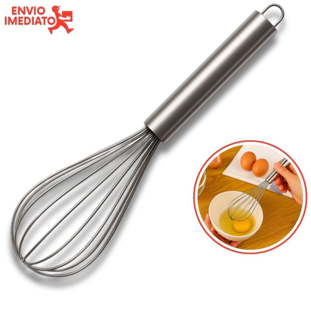 Batedor de Ovos e Claras – Fouet Manual para Uso Diário