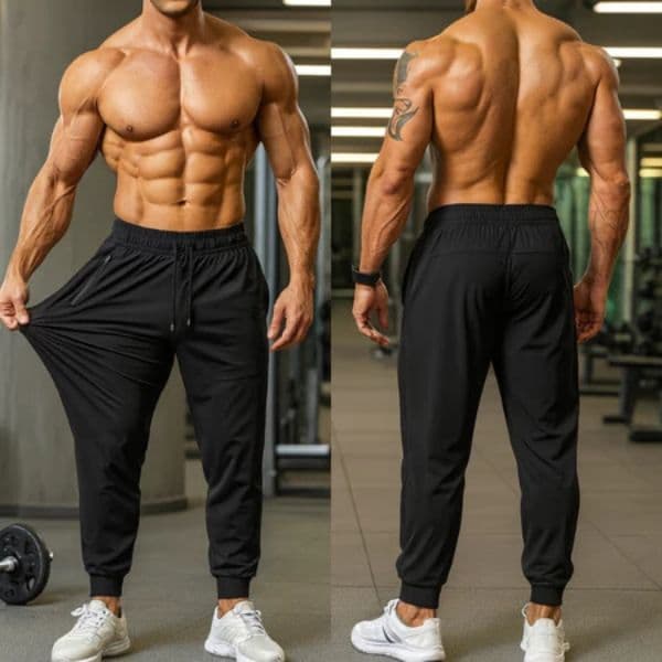 Calça Jogger Masculina Dry Fit Academia Fitness Elastano Slim Treino Esportiva Premium Gelada