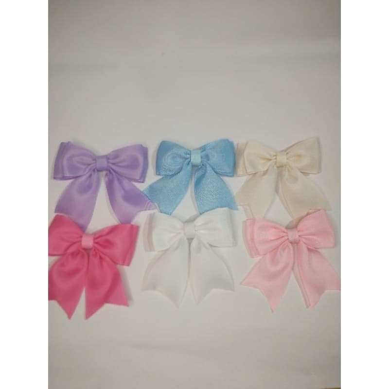 kit 6 laços gravatinha infantil-cores delicada e elegante