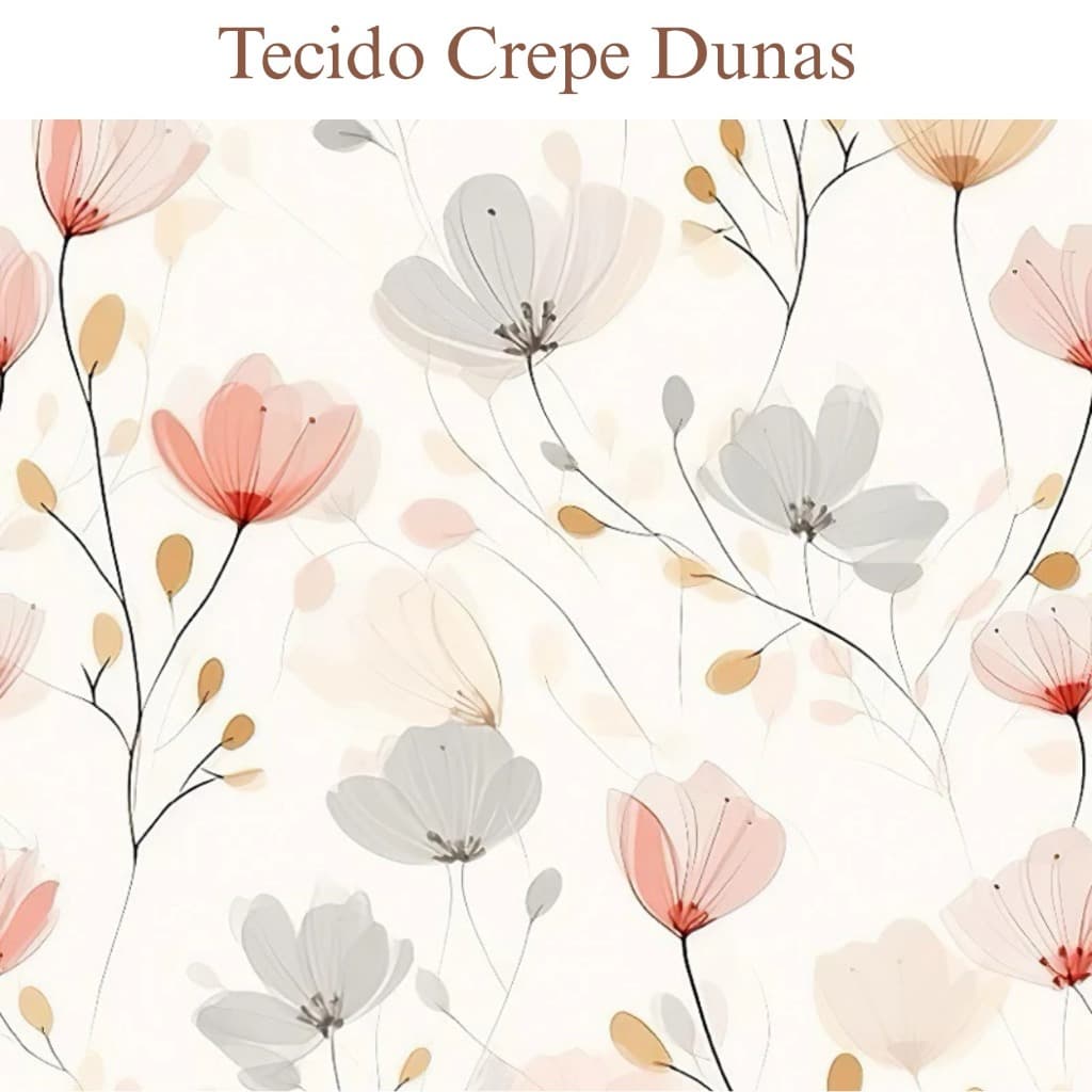 Tecido Crepe Dunas Estampado Digital Leve Fluido Caimento Perfeito 1,47m Largura Cortes 1 a 3 metros