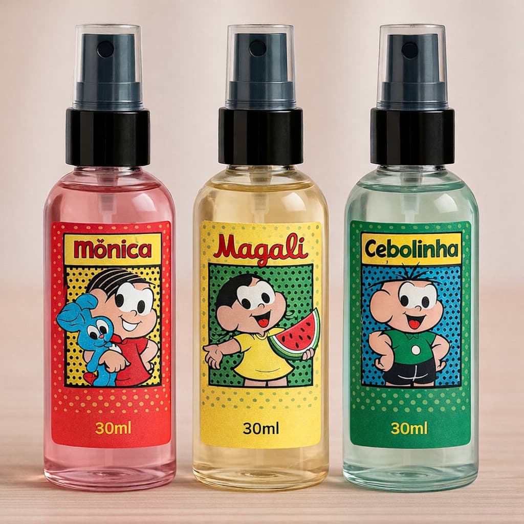 Kit 3/2/1 Deo Colônia Splasch Turma da Mônica kids