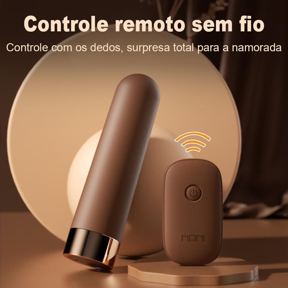 Vibrador Feminino Potente com Controle Remoto Sem Fio Recarregável USB