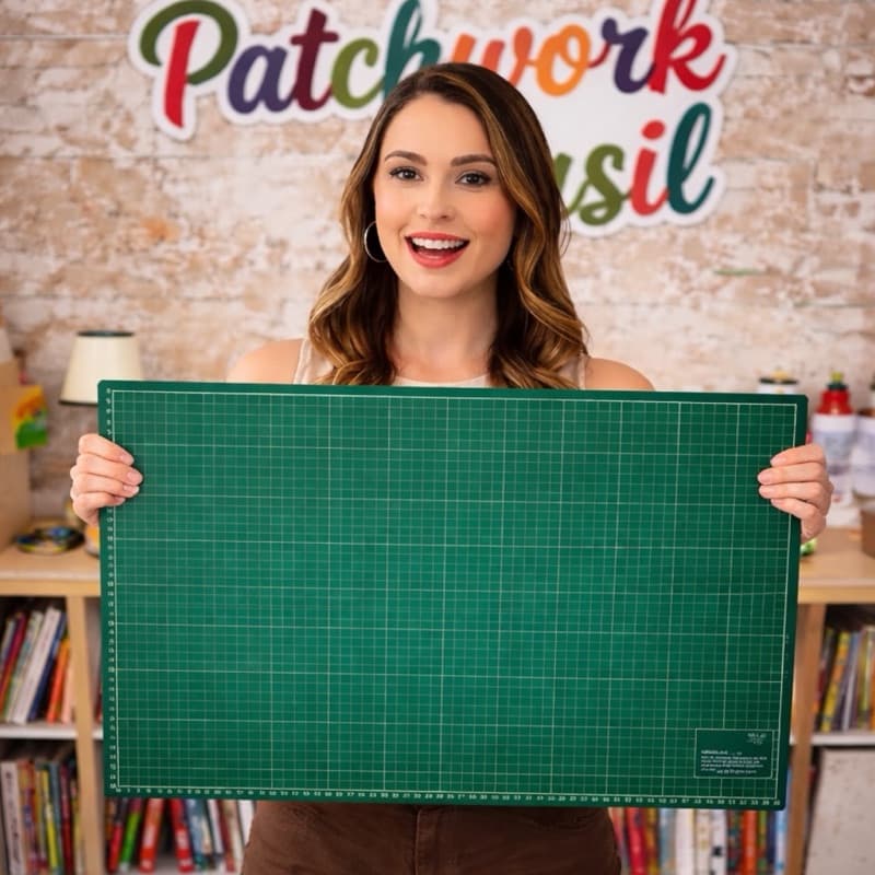 Base de Corte A1, A2, A3 para Patchwork Scrapbook VERDE, ROSA, ROXA, PRETA, TIFFANY