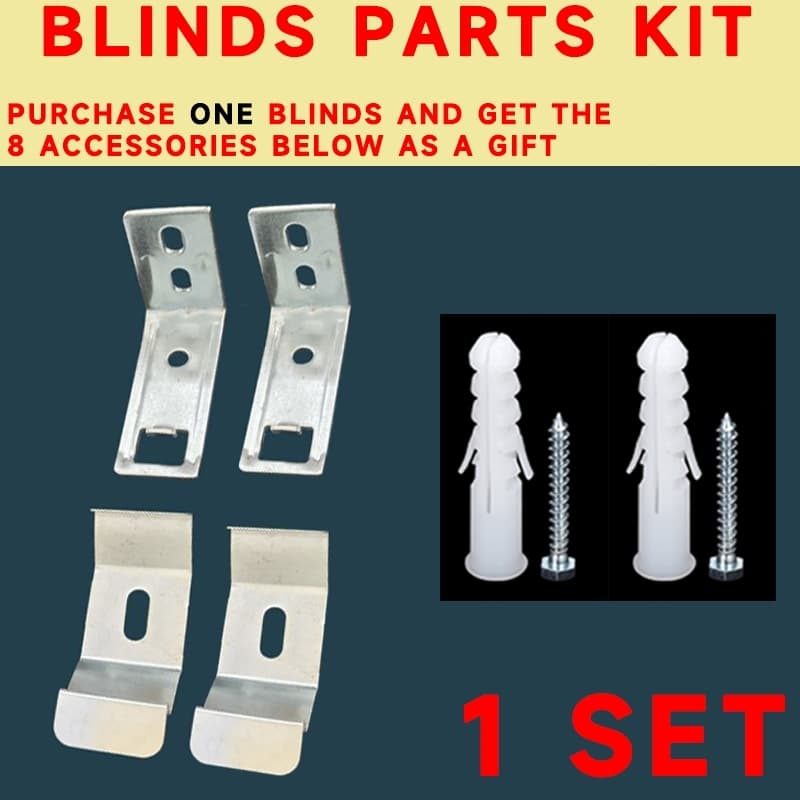 Gold Star Kit de acessórios para persianas verticais Parafusos de expansão (8 unidades gratuitas por kit de persiana)