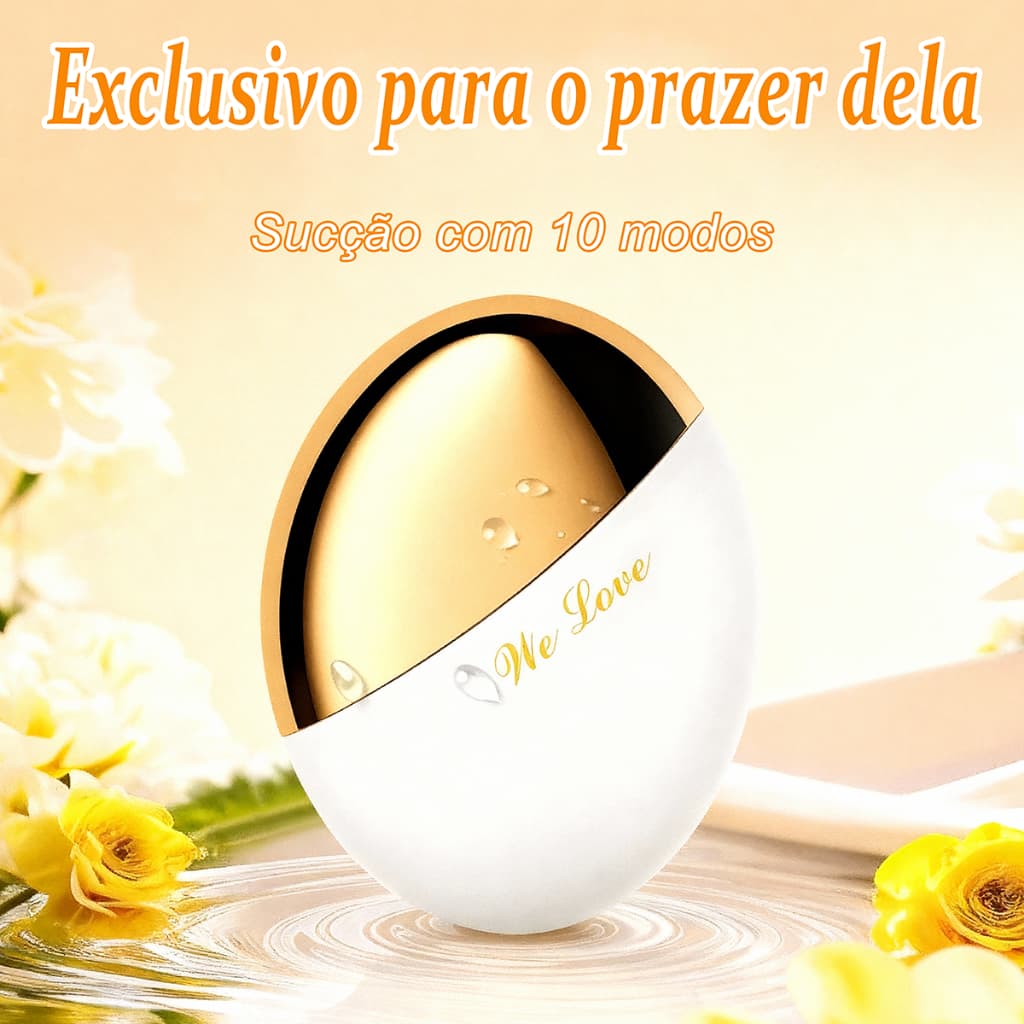 Sugador Feminino com Tampa · 10 Modos de Sucção · Portátil · USB Recarregável · Discreto