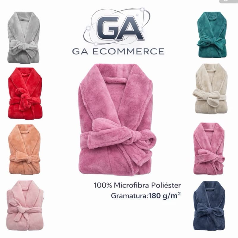 Roupão de Banho Adulto Microfibra Inverno Super Macio Quentinho Feminino Masculino Unissex