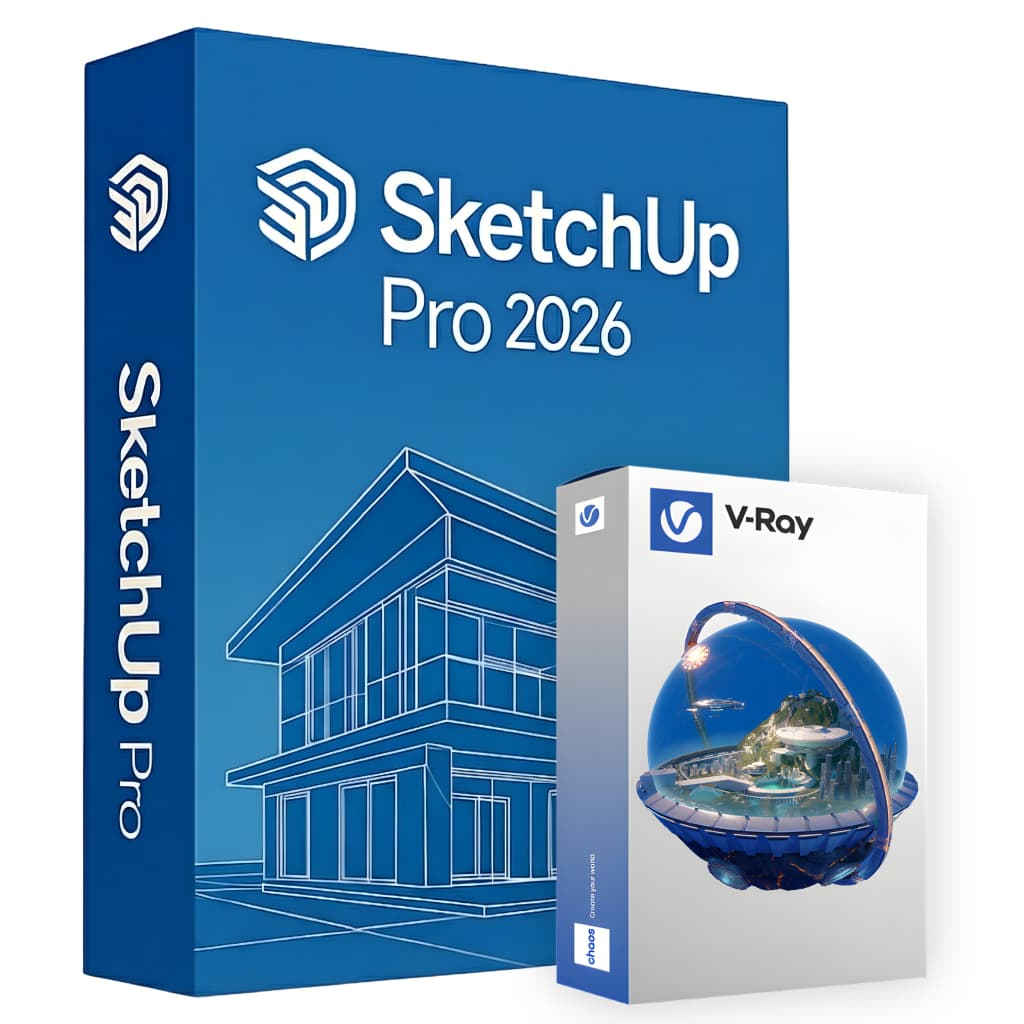 Sketchup Pro 2026 + V-ray 7  ATIVADOR Instalação Fácil