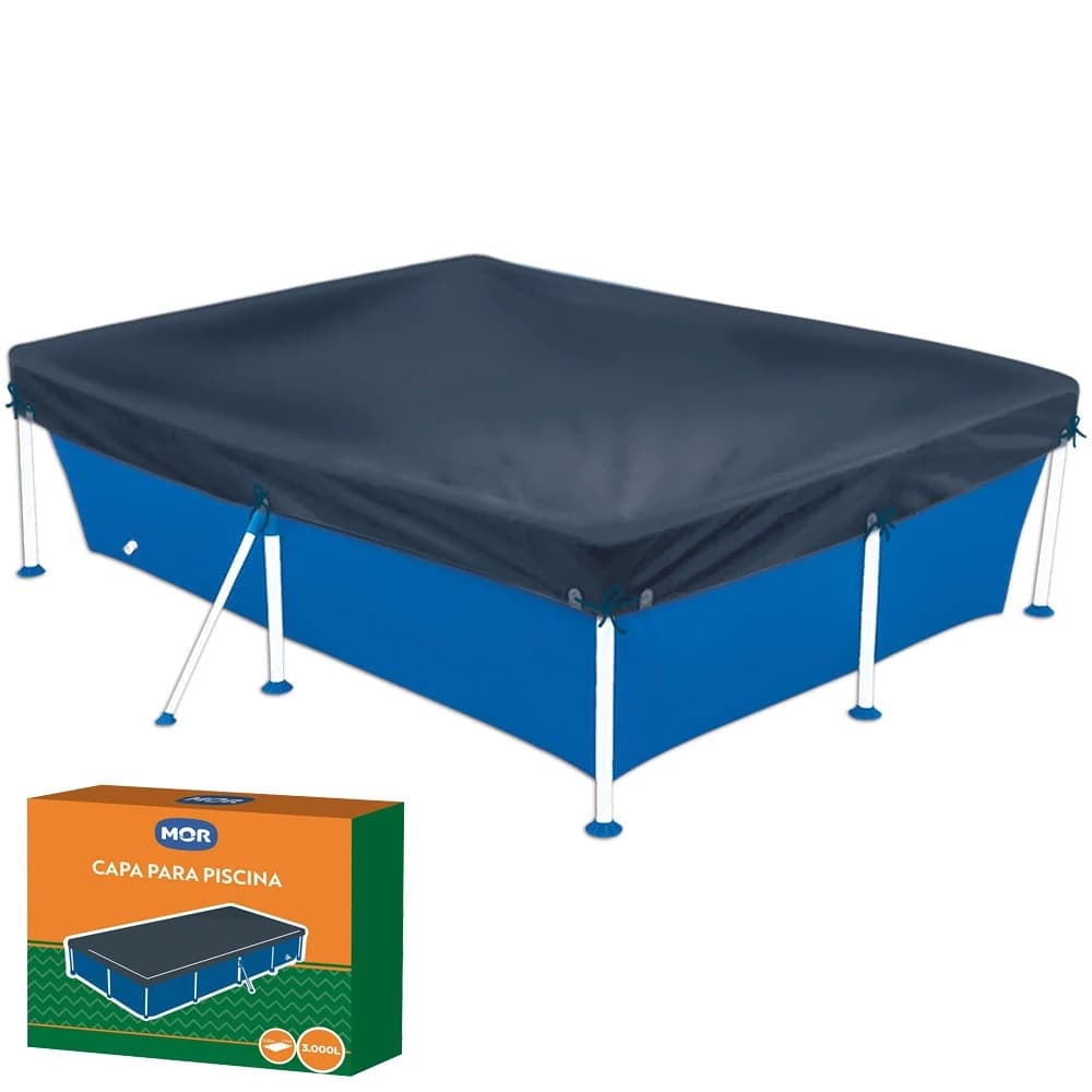 Capa para Piscina Retangular 3000 litros Mor