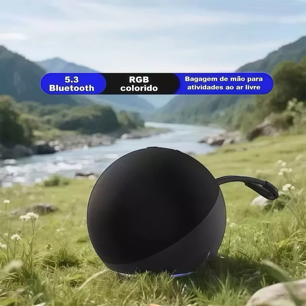 Caixa de som com Bluetooth, Led modelo  DE UM APARELHO SUPER BASS