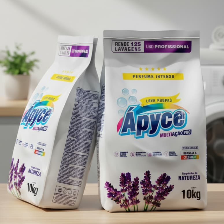 10kg Sabão em Pó Lava Roupas Brancas e Coloridas Apyce Aromas Da Natureza