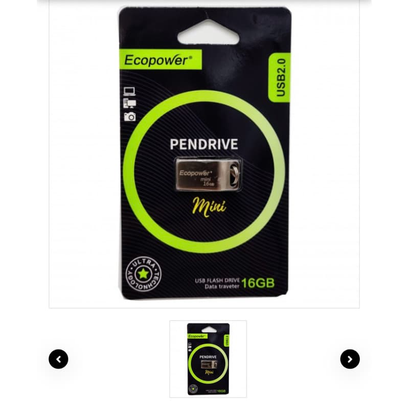 Pen Drive 16 GB Mini Ecopower