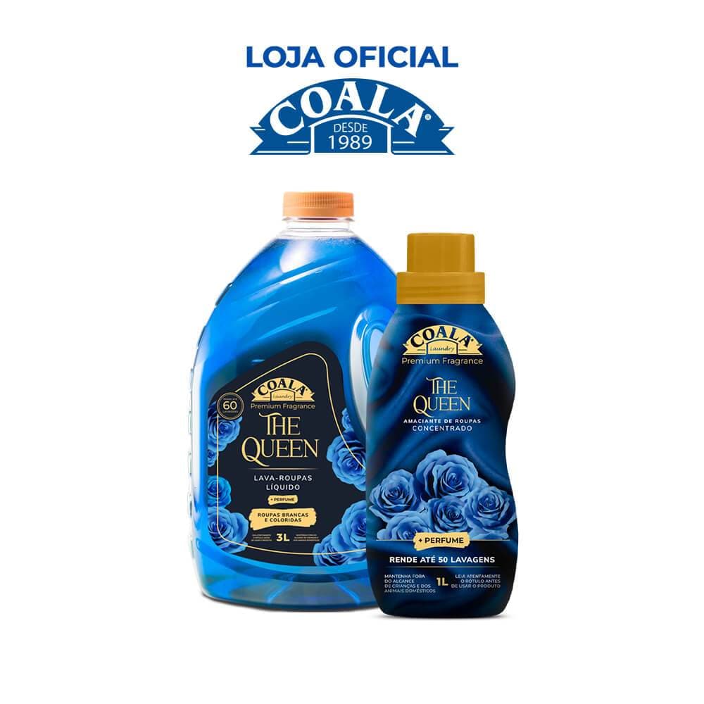 Kit Coala Laundry The Queen - 1 lava Roupas 3L +1 Amaciante1L