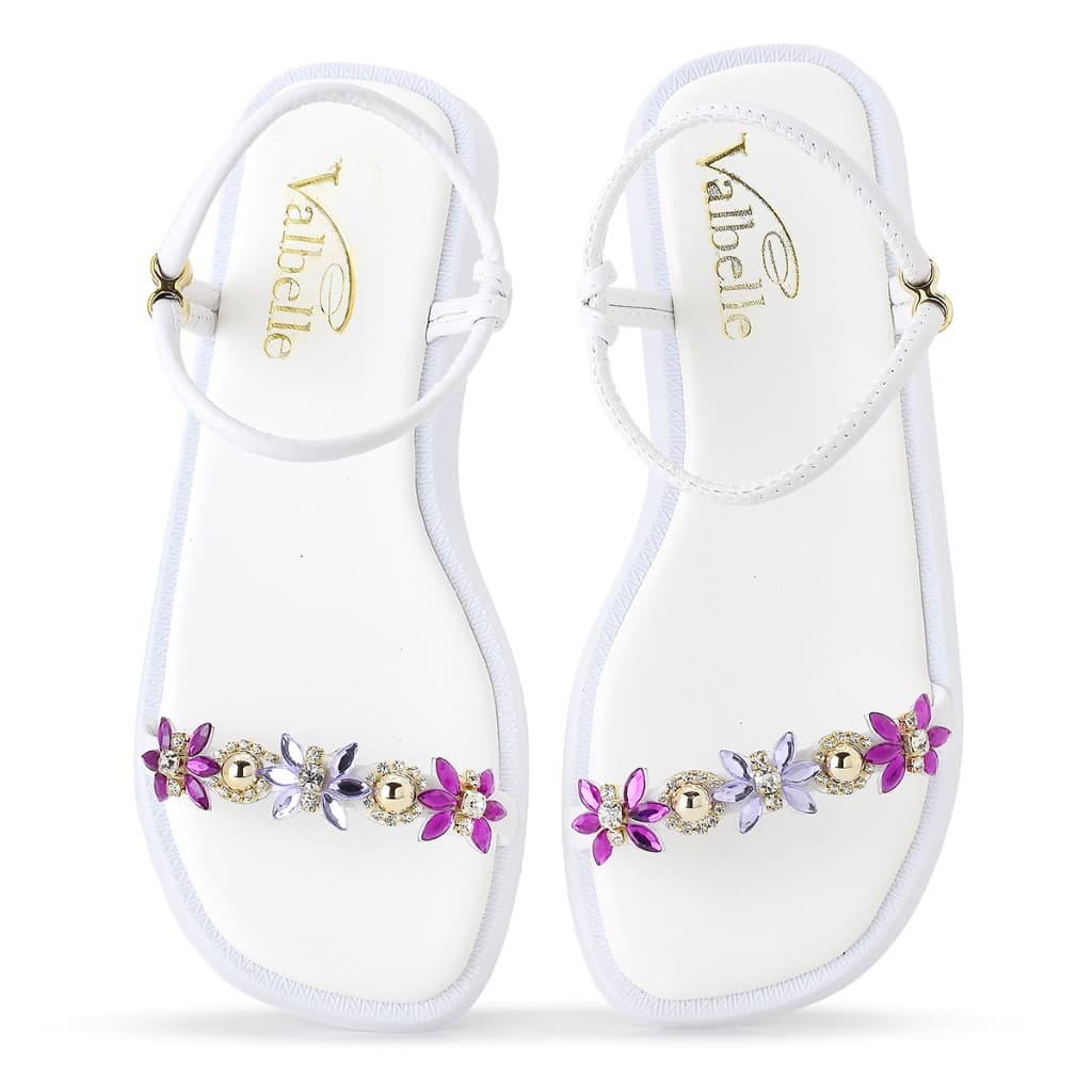 Papete feminina Tiras Pedraria Strass Sola Confort