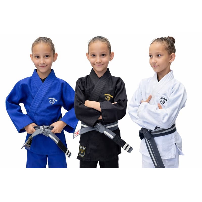 Kimono trançado infantil Pretorian profissional aprovado em todas as competições unissex
