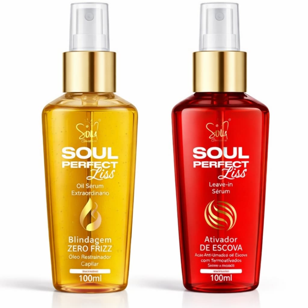 Óleo e Leave in Sérum Perfect Liss 100ml - Soul Cosméticos