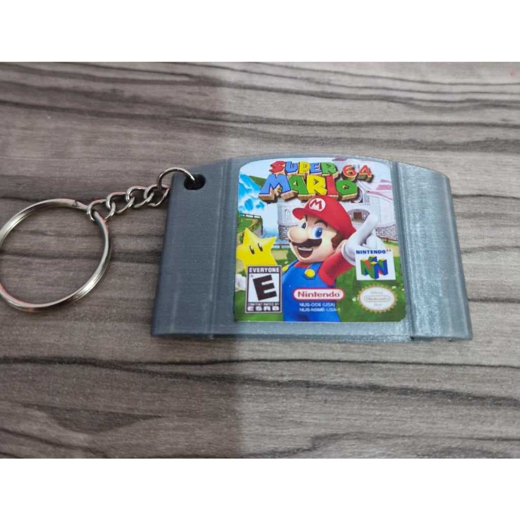 Chaveiro estilo cartucho de nintendo 64