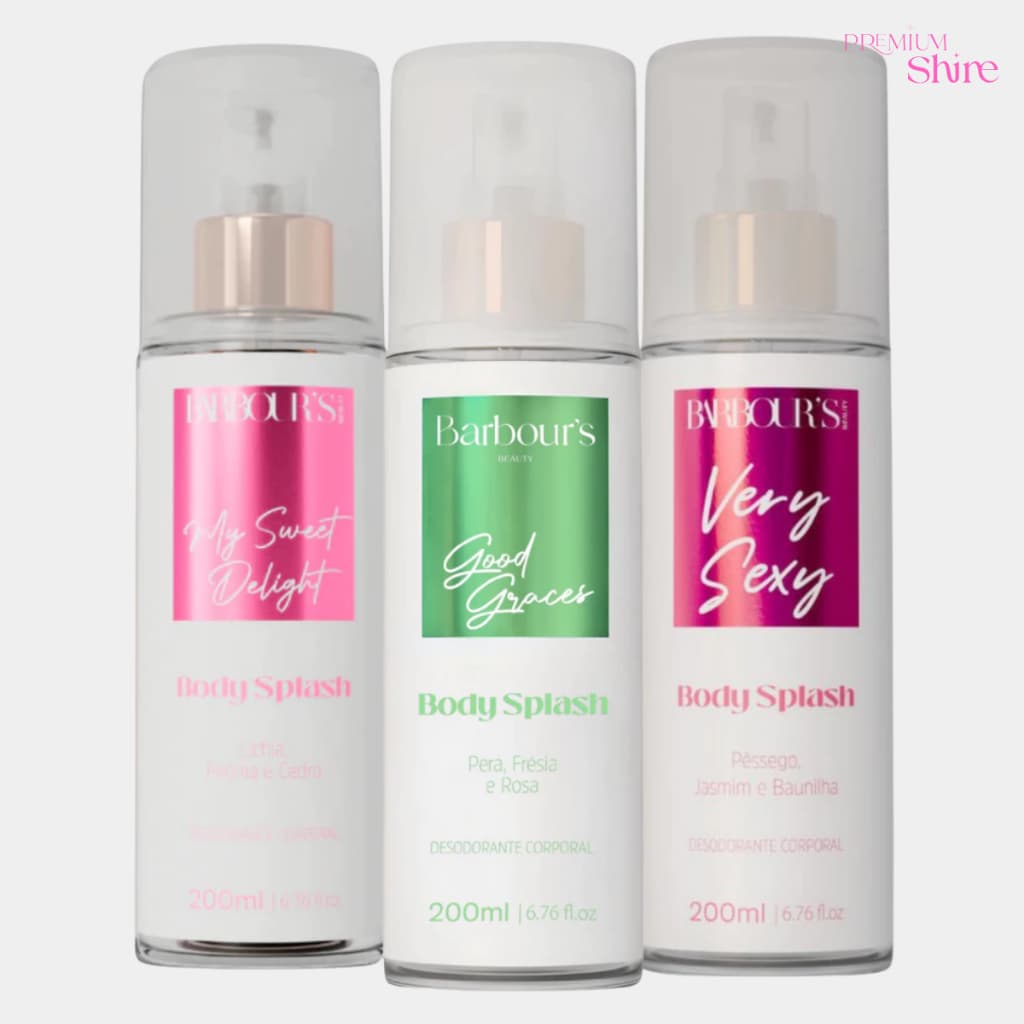 Kit 3 Body Splash Good Graces Delight Very Sexy Barbour's Beauty