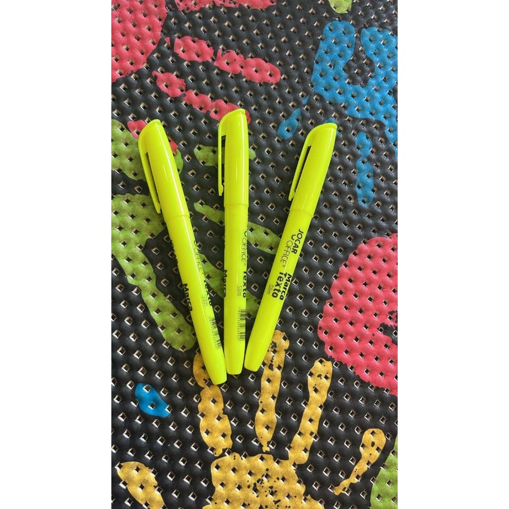 Kit com 3 Canetas marca texto Masterprint - Para auxiliar nos estudos