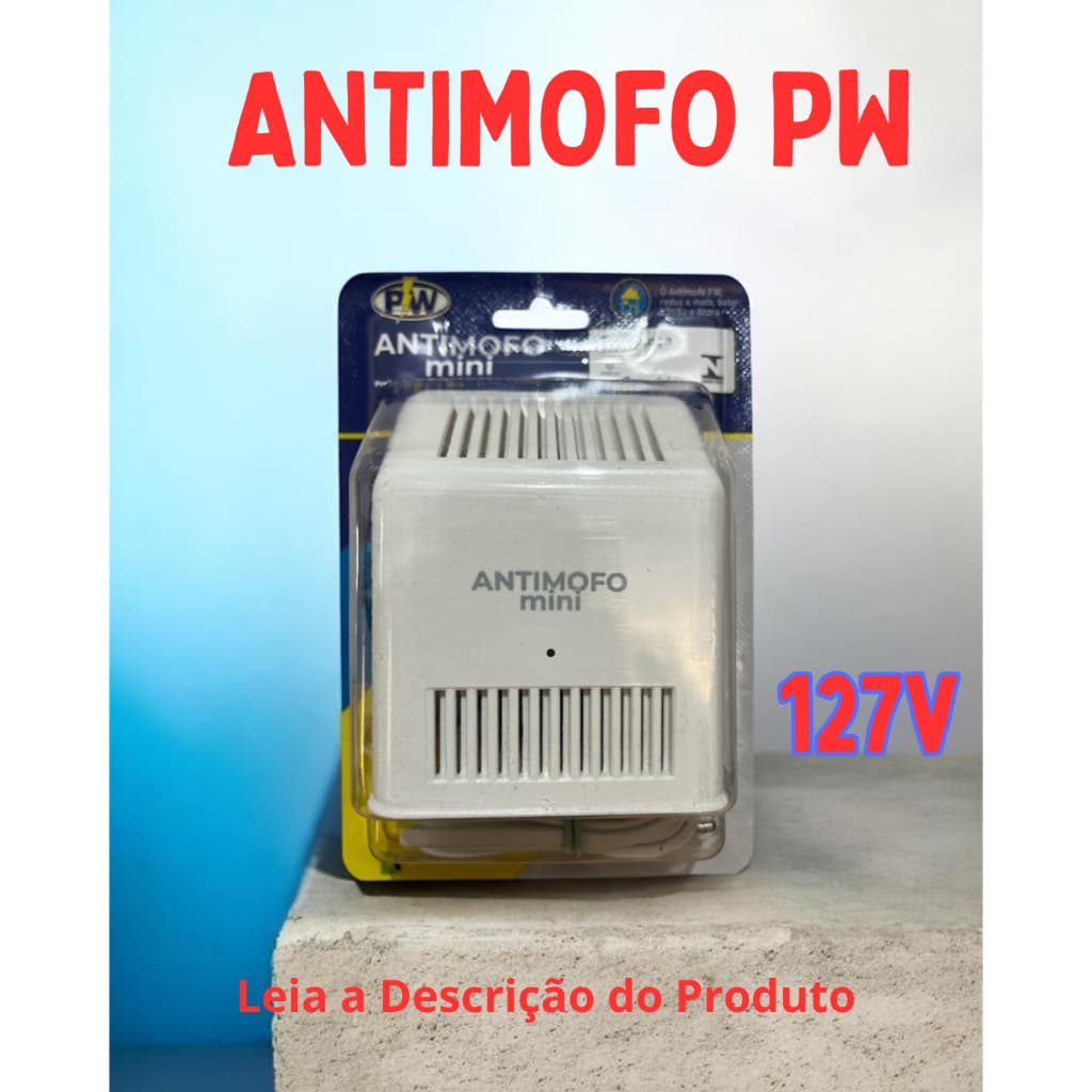 ANTIMOFO ELÉTRICO - Portátil  Mini  Silencioso para: CLOSET, QUARTO DE CRIANÇA, ARMARIO-  127V -