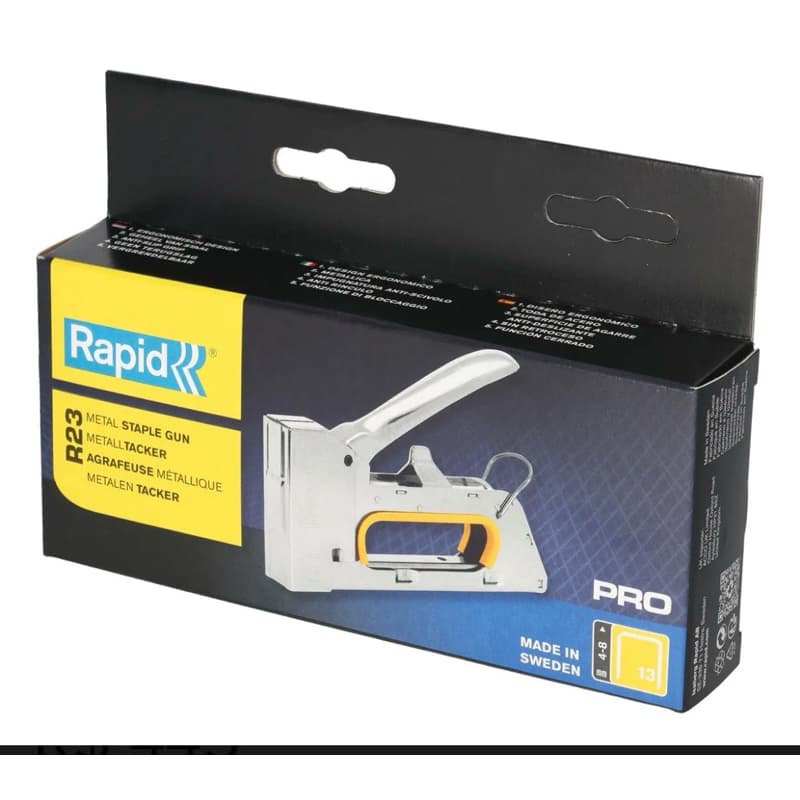 Grampeador Tapeceiro Profissional Rapid R23 Tamanho Grampo 4-8mm