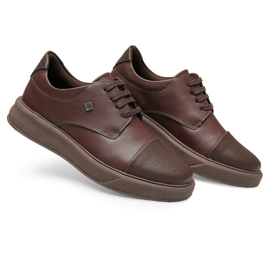 Sapato Sapatênis Social Masculino Infantil Sola Alta Estilo Sport Fino De Amarrar