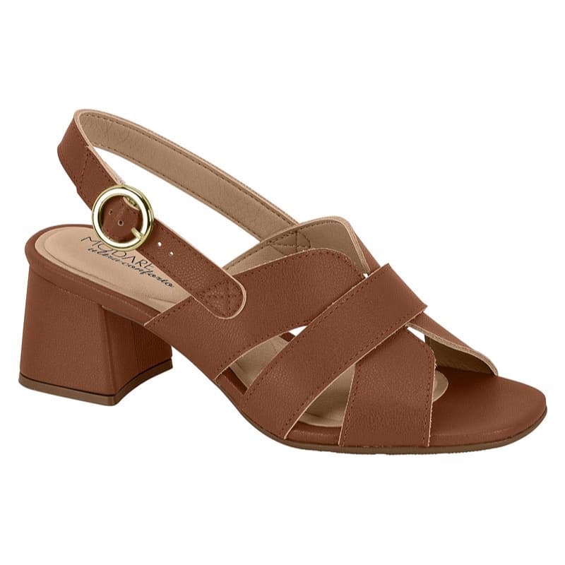 Sandália Feminina Salto Grosso Modare Lançamento  Original 7172.125