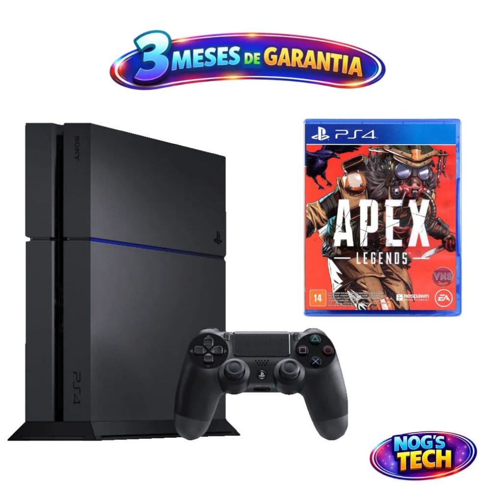 🎮 PlayStation 4 FAT SEMINOVO 500GB + Controle Original + Jogo Incluso