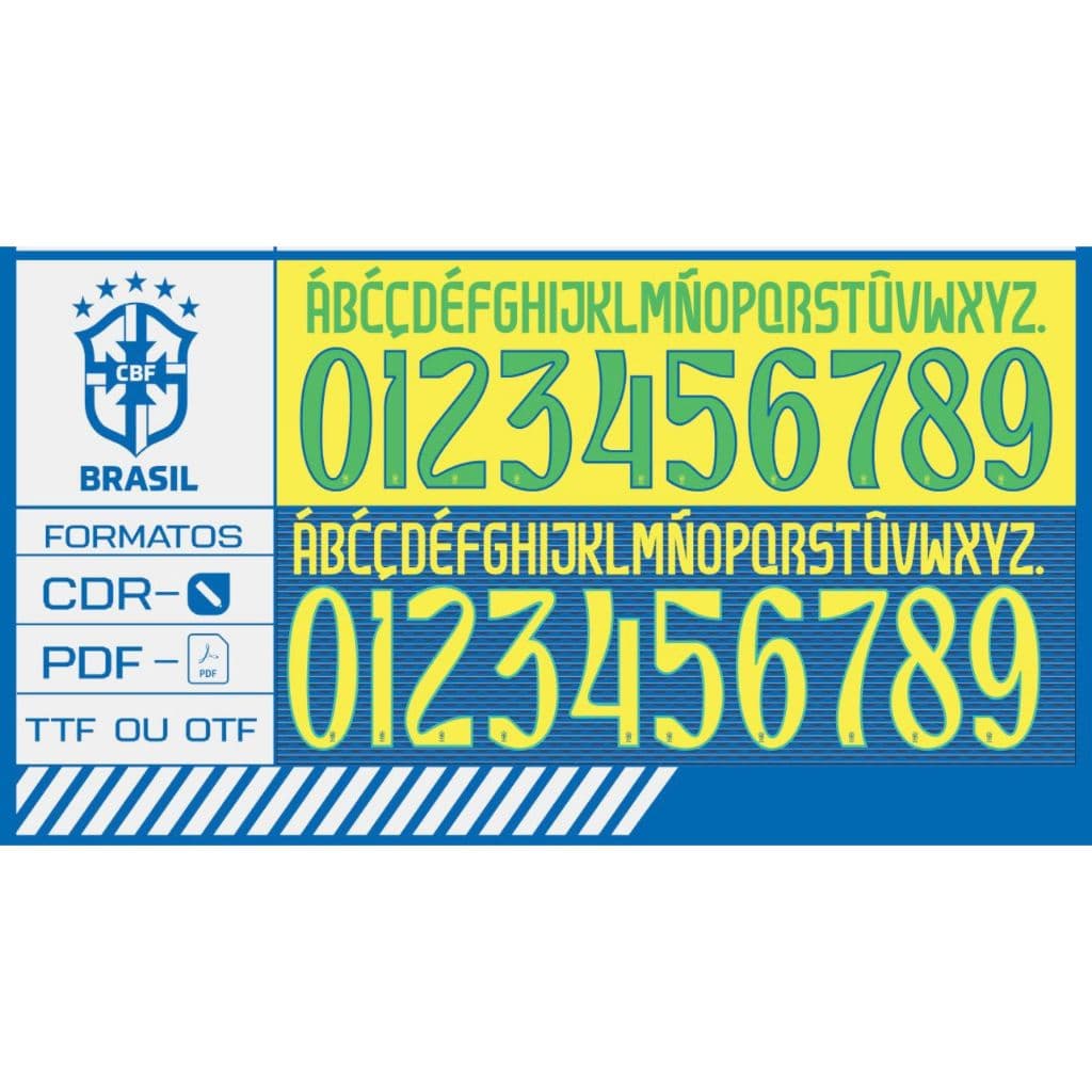 Personalização Nome e Número Termocolante Para camisa de time