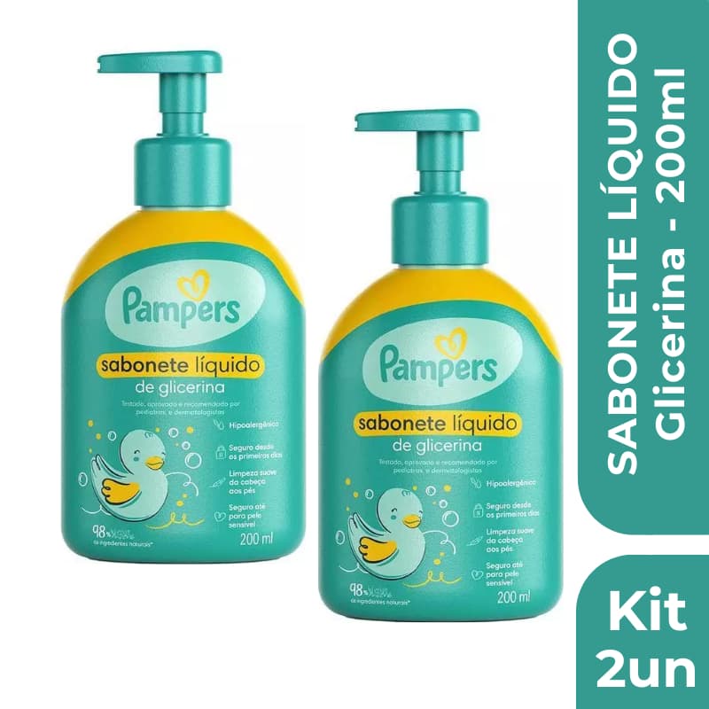 Sabonete Líquido Infantil Pampers Hidratação Suave 200ml