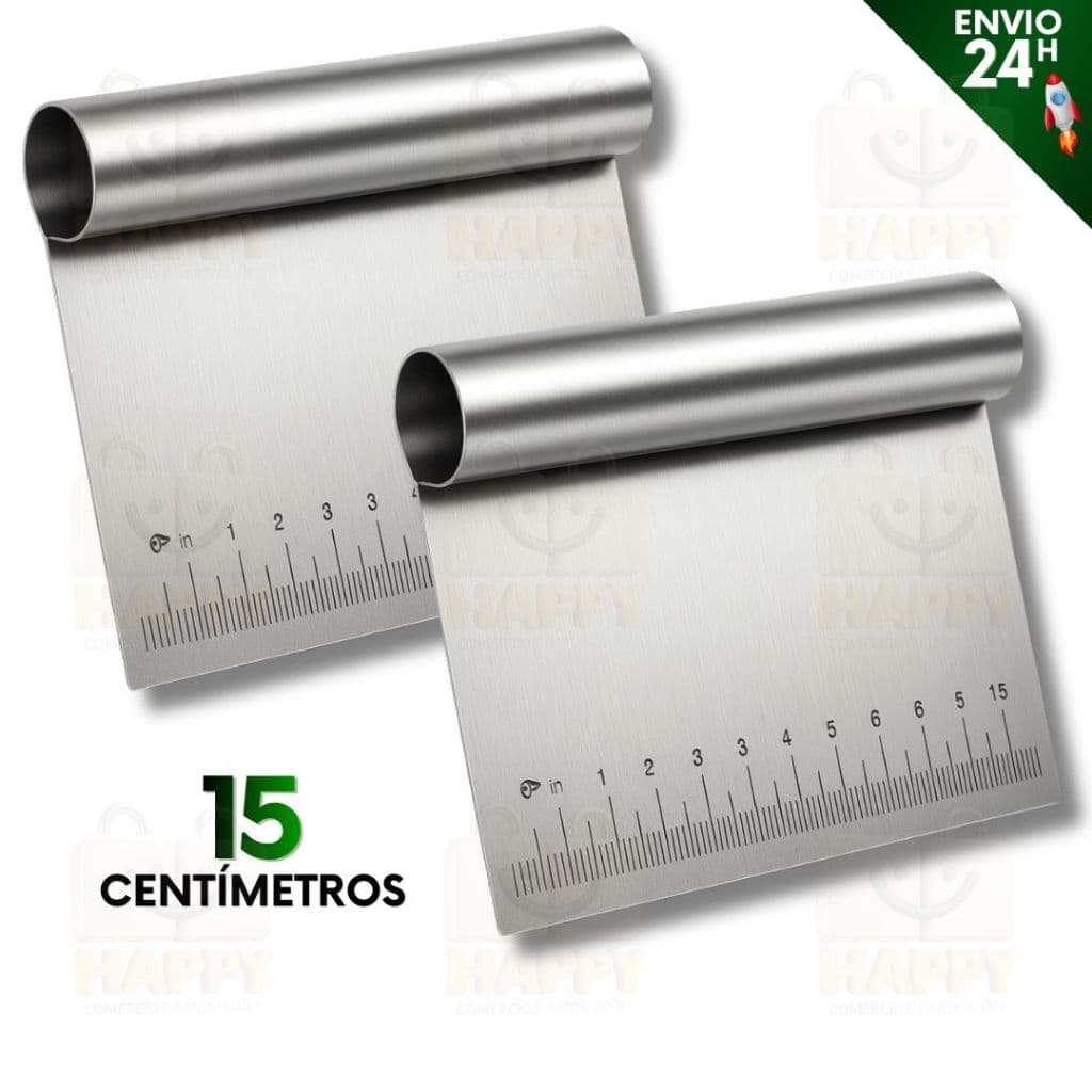 Espátula Tubular Inox Raspadora e Cortador Para Massas, Bolo, Legumes e Cozinha Multiuso