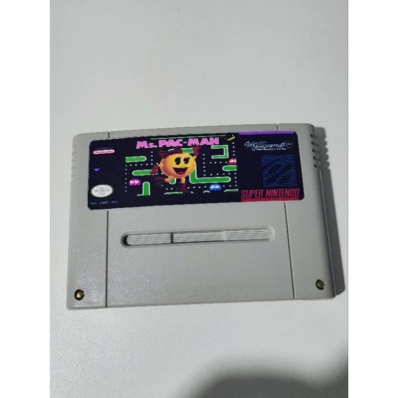 Cartucho original Reprogramado Super Famicon / Super Nintendo - MS. Pac-Man