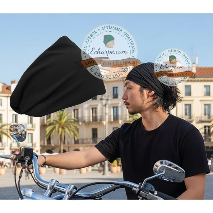 Bandana Esportiva Headband Masculina Unissex Faixa Para Cabelo Várias Cores Original Echarpess