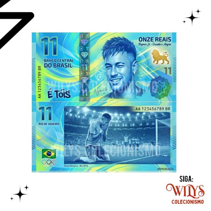 Cédula Fantasia 11 Reais - Neymar JR
