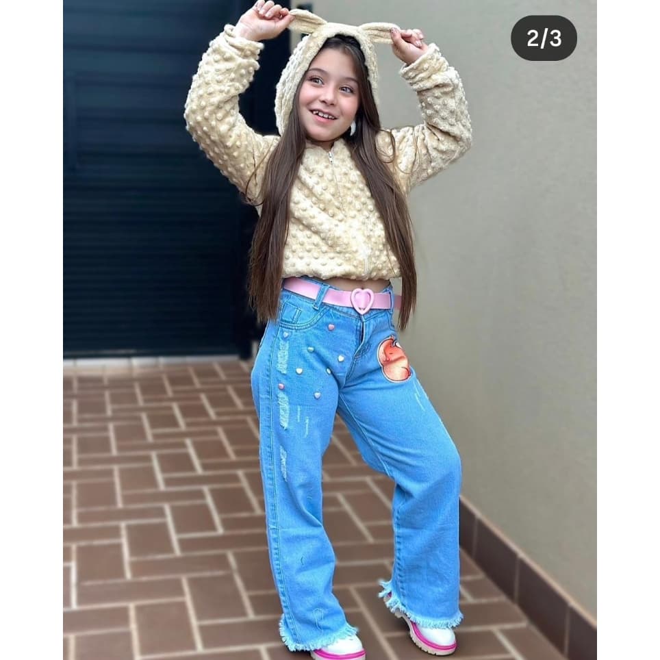 Casaco infantil capuz, casaco para menina,  casaco de pelúcia,   roupa de inverno infantil casco de orelha