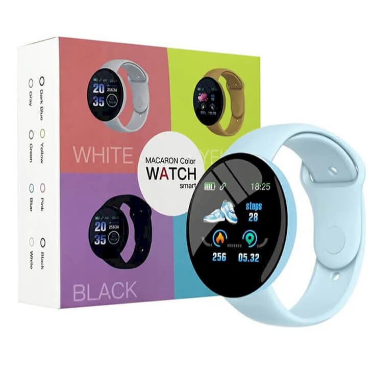 Smartwatch Macaron Color Relógio Inteligente Colorido Bluetooth Android iPhone