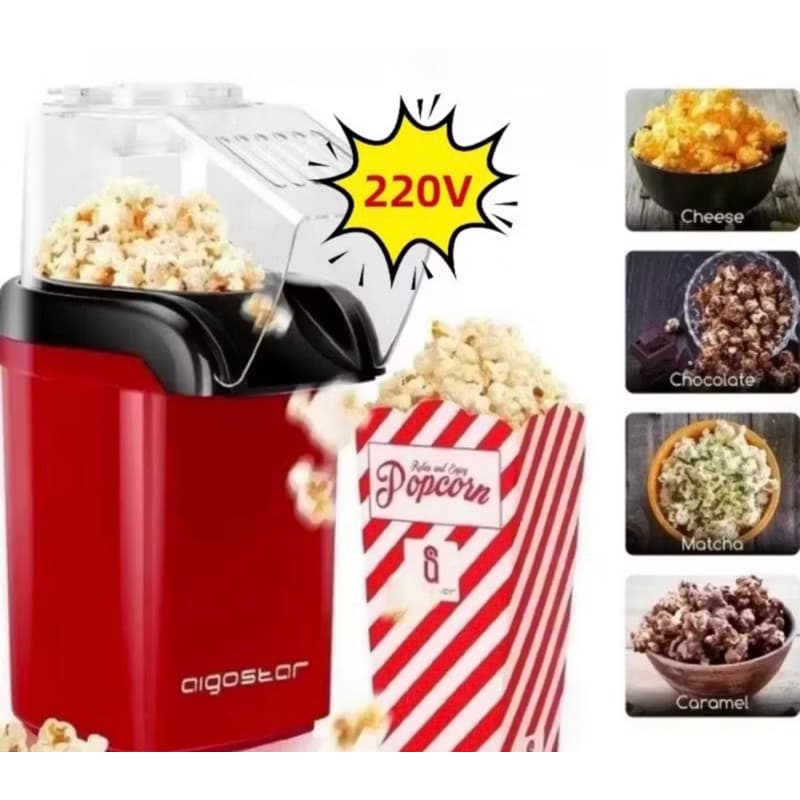 Super Pipoqueira Elétrica 220V Ar Quente Máquina Fazer Pipoca Sem Óleo