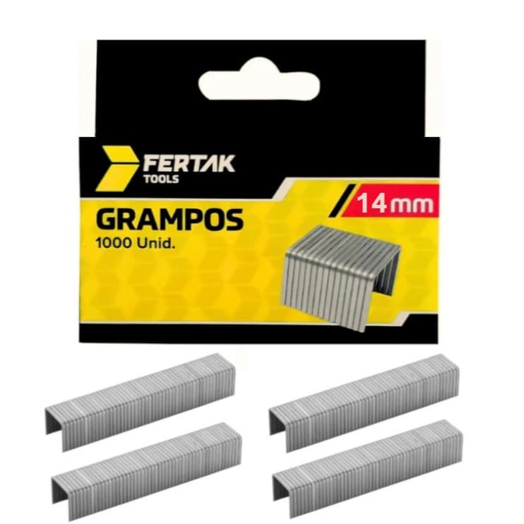 Grampo 14mm Grampeador Tapeceiro Kit Galvanizado