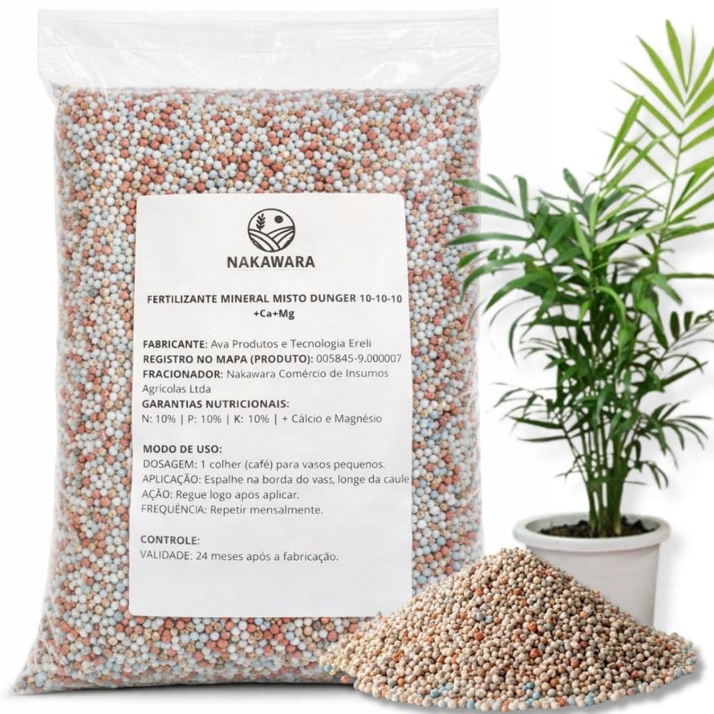 Adubo Fertilizante NPK 10-10-10 Mineral Misto - Jardim Flores Folhagens e Vasos Nutrição de Plantas