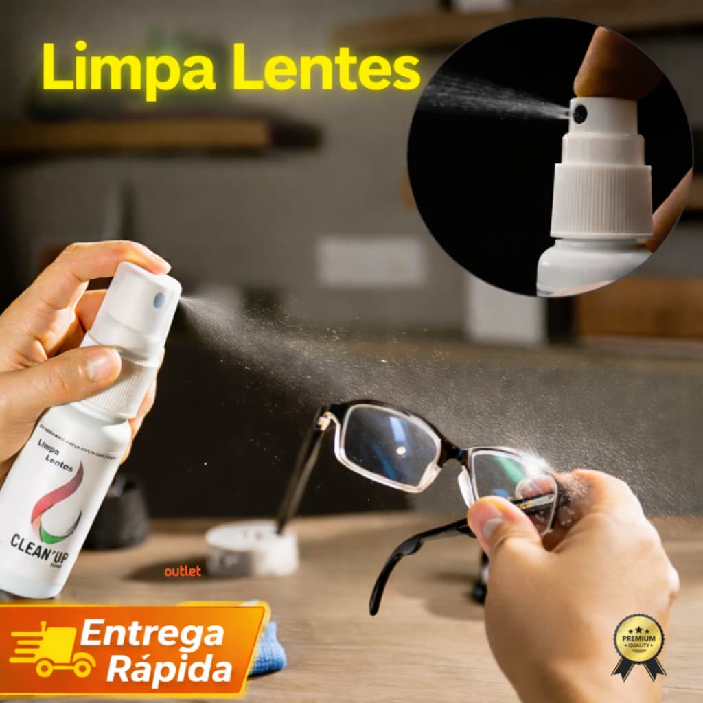 Limpa Lentes de Óculos + Flanelas Microfibra óculos de Sol Oculos de Grau Tela de Celular Multiuso