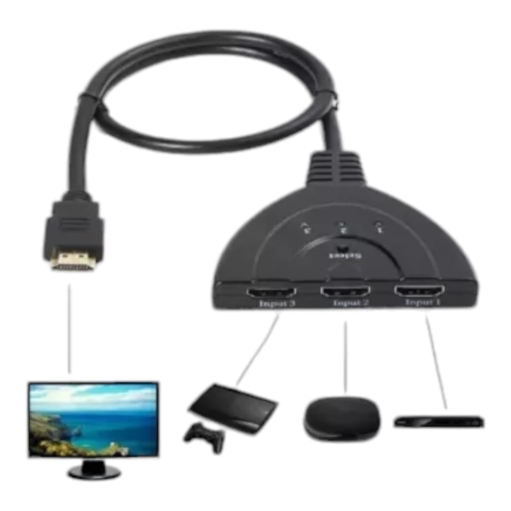 SWITCH HDMI 3 EM 1 IT-BLUE LE 4129