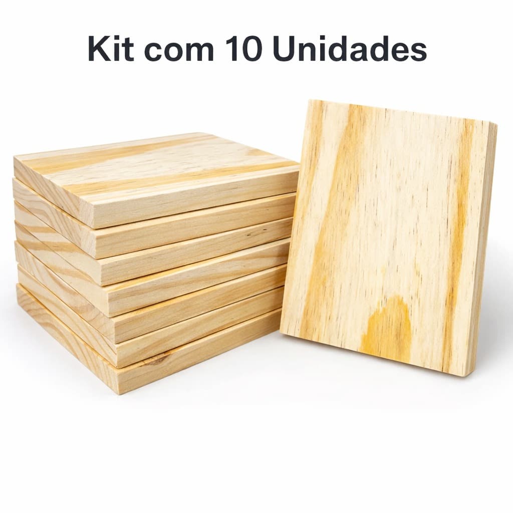 Kit de Madeira 10 Pçs Pinus Artesanato Tabuas