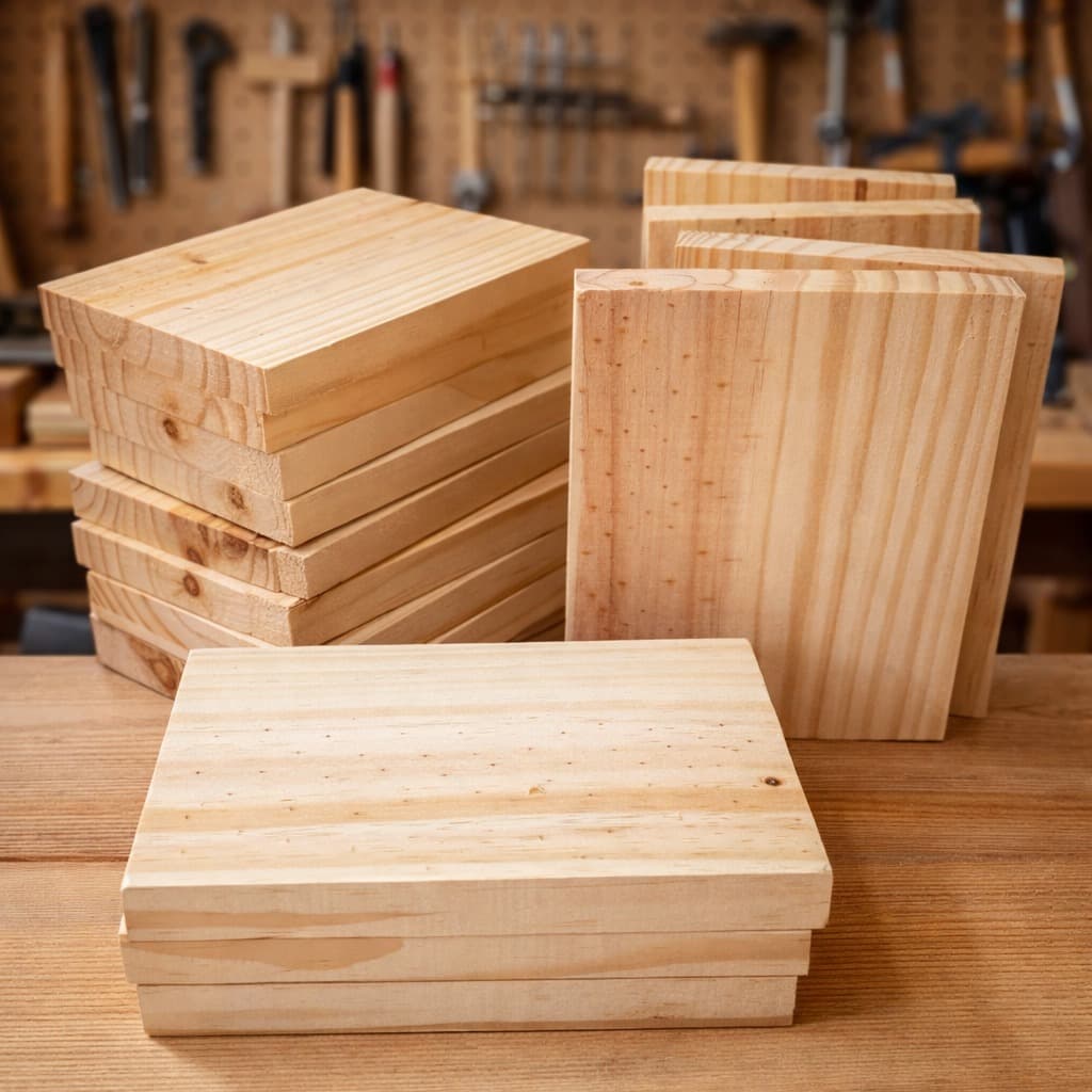 Kit de Madeira 10 Pçs Pinus Artesanato Tabuas