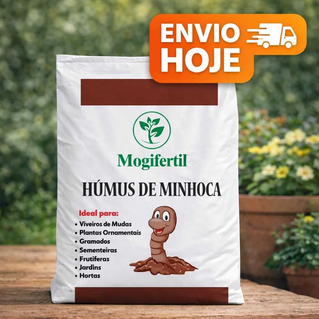 Humus de Minhoca Mogifertil 2kg – Adubo Orgânico Natural Para Plantas, Horta e Jardinagem