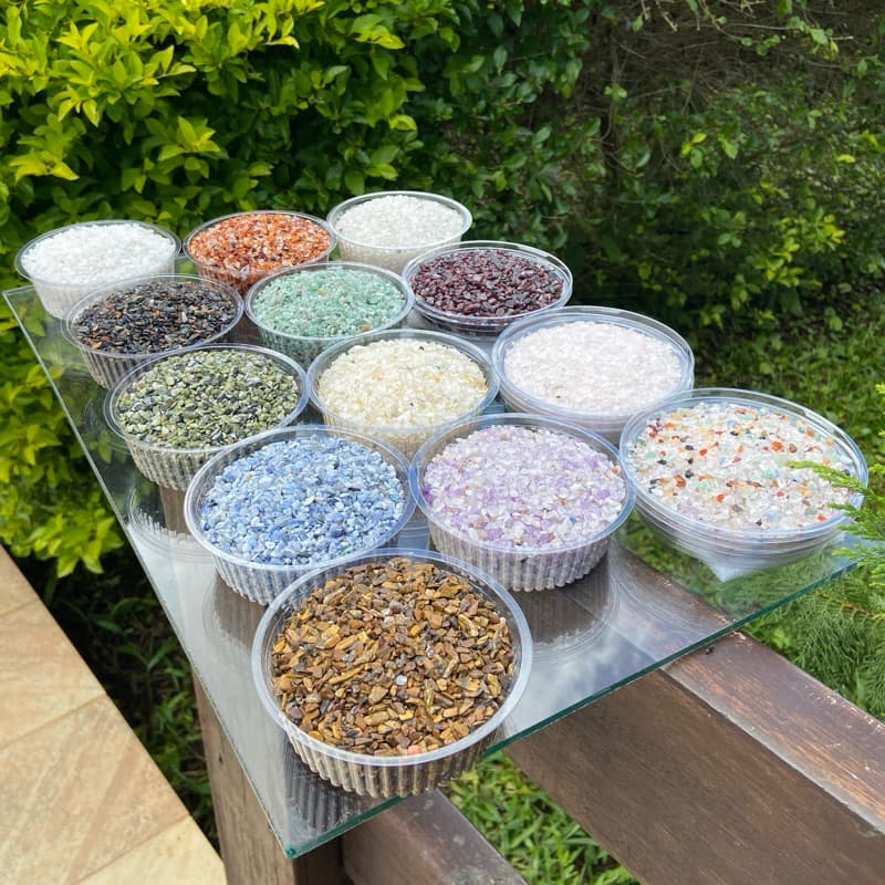 Cascalho de Pedra Natural Rolada 900g Super Fino Tipo 1 Para Artesanatos, Jardinagem, etc