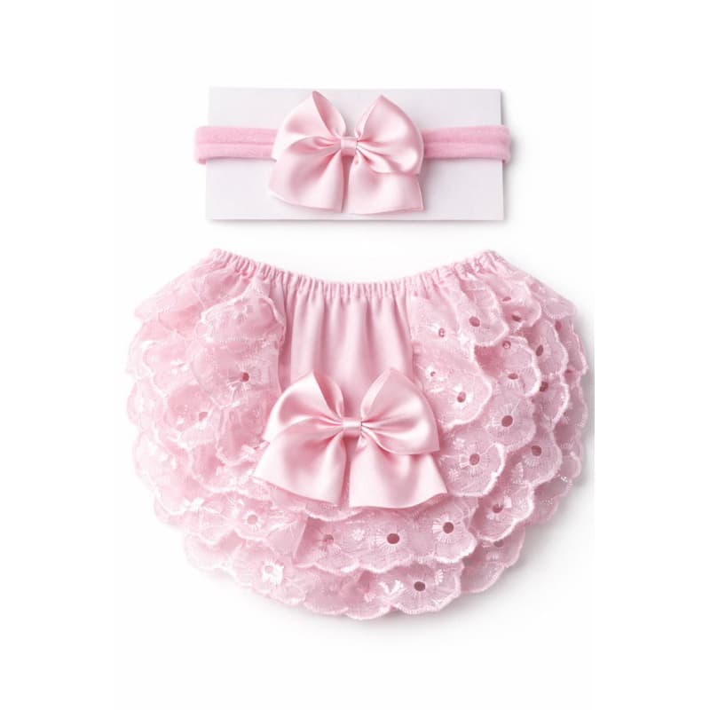 Calcinha bunda rica de Renda + Faixa de Cabelo | Tapa Fralda Infantil Luxo
