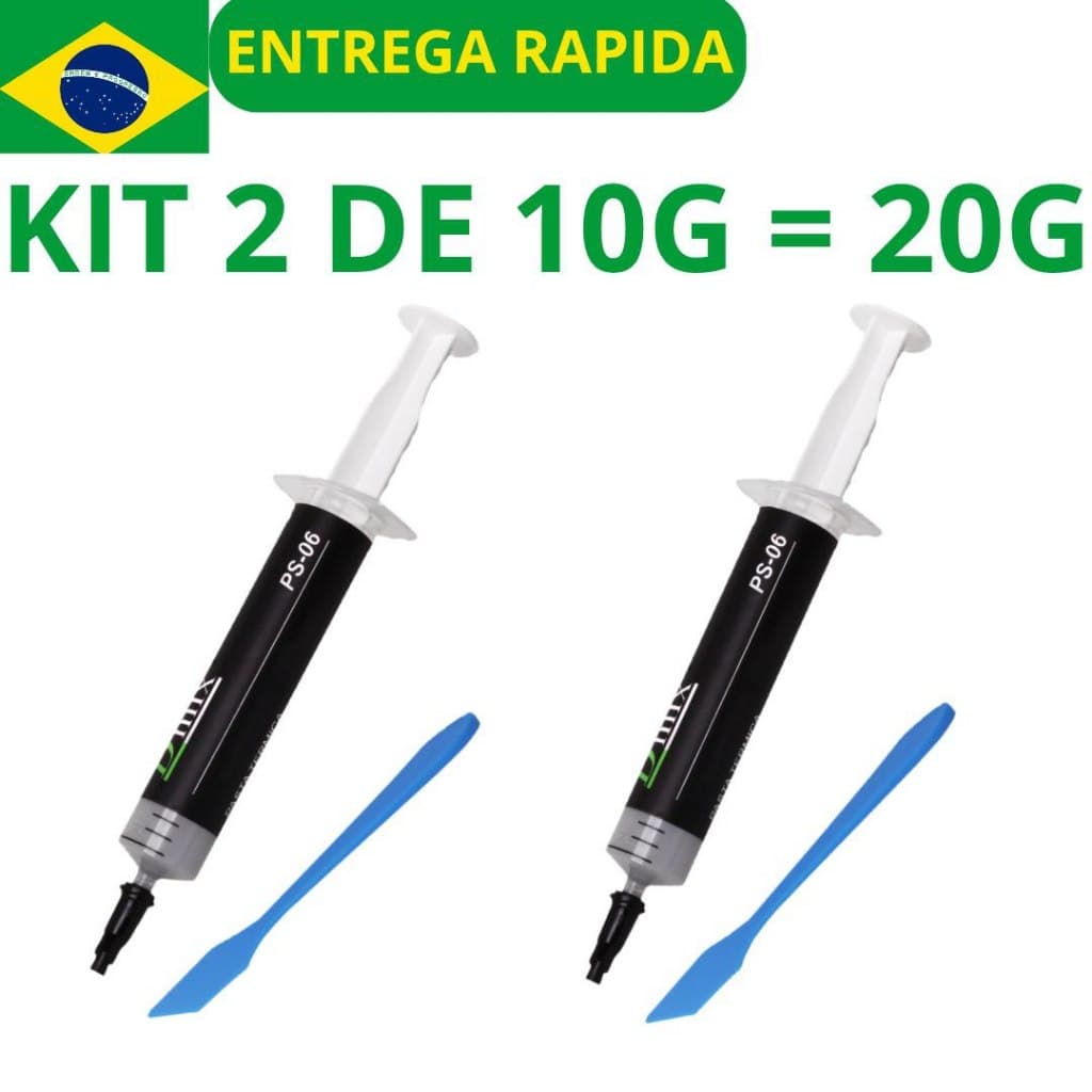 Pasta térmica dmix 1g / 5g / 10g / 30g Computadores, Pc Gamer, Placas de video, Notebooks, Ps4 Xbox.